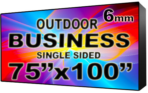 Business - LED Digital Full Color Programmable Sign - Single Sided - 6mm - 75" x 100" - 5 Year Warranty