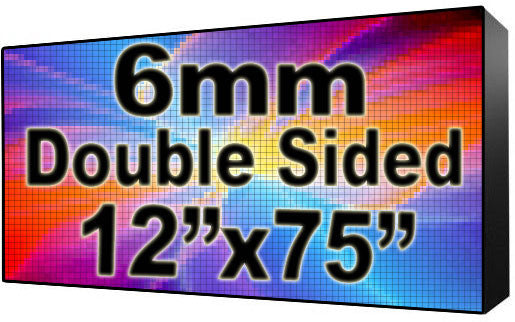 Digital Church sign - LED Church signs- Double Sided -12" x 75"- 5 Year Warranty