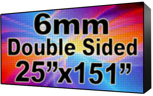 Digital School sign - LED School signs- Double Sided -25" x 151" - 5 Year Warranty