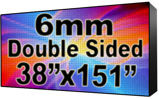 Digital HOA Community & Association Sign - LED signs for HOA Community & Association Sign - Double Sided -38" x 151" - 5 Year Warranty