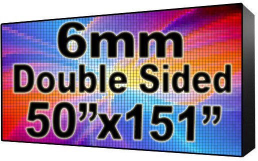 Digital HOA Community & Association Sign - LED signs for HOA Community & Association Sign - Double Sided -50" x 151" - 5 Year Warranty