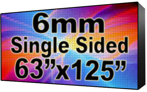 Digital Church sign - LED Church signs- Single Sided -63" x 125"- 5 Year Warranty