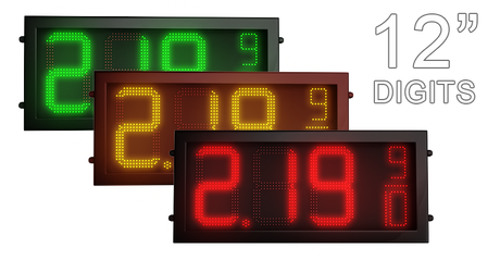 12" Gas price LED signs