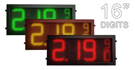 16" Gas price LED signs