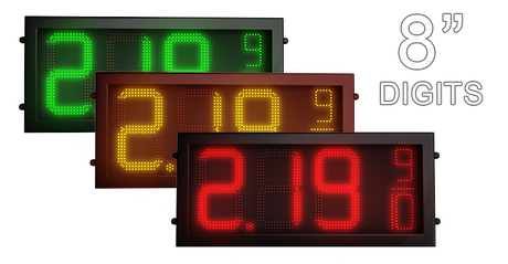 8" Gas price LED signs