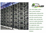Rear View of LED sign modules