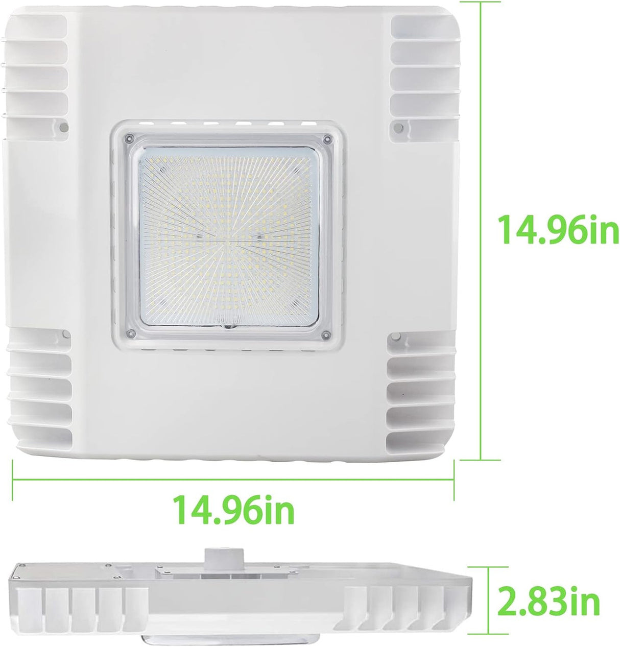 LED Canopy Light - 150W - 21,000 Lumens - 5 Year Warranty - Slim profile