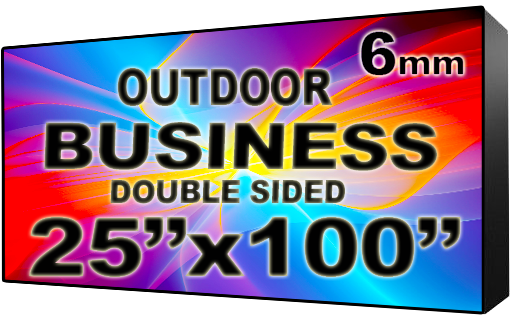 Digital Business LED Sign - LED signs for business - Double Sided -25" x 100" - 5 Year Warranty