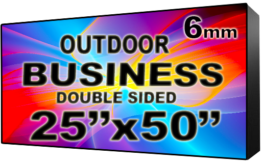 Digital Business LED Sign - LED signs for business - Double Sided -25" x 50"- 5 Year Warranty