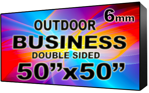 Digital Business LED Sign - LED signs for business - Double Sided -50" x 50" - 5 Year Warranty