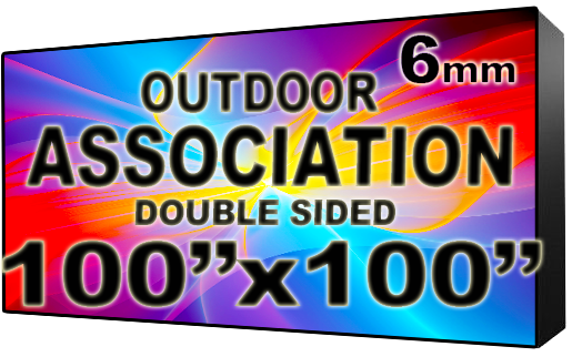 Association HOA & Community - LED Digital Full Color Programmable Sign - Double Sided - 6mm - 100" x 100" - 5 Year Warranty