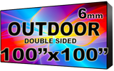 Outdoor - LED Digital Full Color Programmable Sign - Double Sided - 6mm - 100" x 100" - 5 Year Warranty