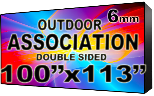 Association HOA & Community - LED Digital Full Color Programmable Sign - Double Sided - 6mm - 100" x 113" - 5 Year Warranty