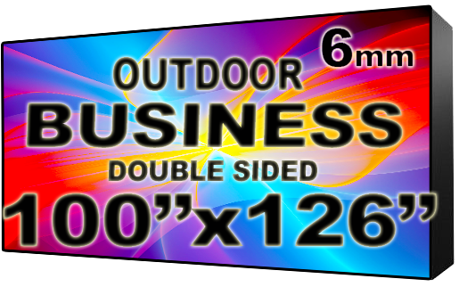 Business - LED Digital Full Color Programmable Sign - Double Sided - 6mm - 100" x 126" - 5 Year Warranty