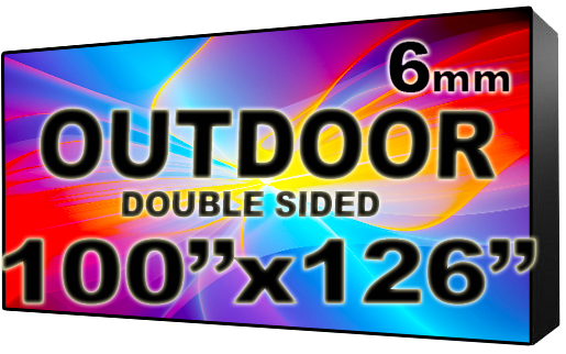 Outdoor - LED Digital Full Color Programmable Sign - Double Sided - 6mm - 100" x 126" - 5 Year Warranty