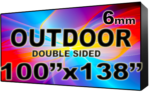 Outdoor - LED Digital Full Color Programmable Sign - Double Sided - 6mm - 100" x 138" - 5 Year Warranty