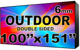 Outdoor - LED Digital Full Color Programmable Sign - Double Sided - 6mm - 100" x 151" - 5 Year Warranty
