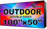 Outdoor - LED Digital Full Color Programmable Sign - Double Sided - 6mm - 100" x 50" - 5 Year Warranty