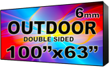 Outdoor - LED Digital Full Color Programmable Sign - Double Sided - 6mm - 100" x 63" - 5 Year Warranty