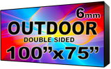 Outdoor - LED Digital Full Color Programmable Sign - Double Sided - 6mm - 100" x 75" - 5 Year Warranty