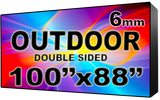 Outdoor - LED Digital Full Color Programmable Sign - Double Sided - 6mm - 100" x 88" - 5 Year Warranty