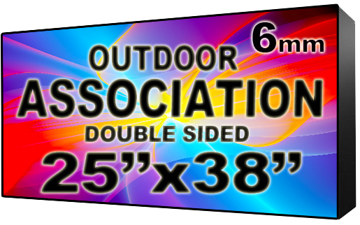 Association HOA & Community - LED Digital Full Color Programmable Sign - Double Sided - 6mm - 25" x 38" - 5 Year Warranty