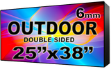 Outdoor - LED Digital Full Color Programmable Sign - Double Sided - 6mm - 25" x 38" - 5 Year Warranty