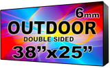 Outdoor - LED Digital Full Color Programmable Sign - Double Sided - 6mm - 38" x 25" - 5 Year Warranty
