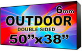 Outdoor - LED Digital Full Color Programmable Sign - Double Sided - 6mm - 50" x 38" - 5 Year Warranty