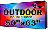 Outdoor - LED Digital Full Color Programmable Sign - Double Sided - 6mm - 50" x 63" - 5 Year Warranty