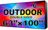 Outdoor - LED Digital Full Color Programmable Sign - Double Sided - 6mm - 63" x 100" - 5 Year Warranty