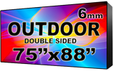 Outdoor - LED Digital Full Color Programmable Sign - Double Sided - 6mm - 75" x 88" - 5 Year Warranty