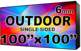 Outdoor - LED Digital Full Color Programmable Sign - Single Sided - 6mm - 100" x 100" - 5 Year Warranty