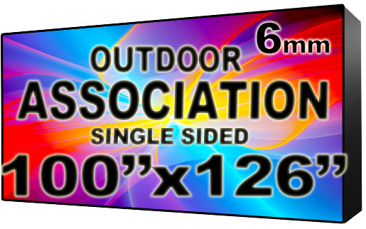 Association HOA & Community - LED Digital Full Color Programmable Sign - Single Sided - 6mm - 100" x 126" - 5 Year Warranty