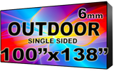 Outdoor - LED Digital Full Color Programmable Sign - Single Sided - 6mm - 100" x 138" - 5 Year Warranty