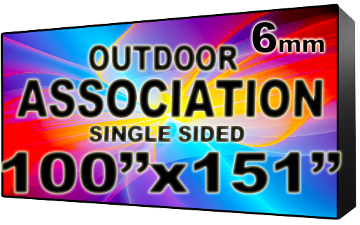 Association HOA & Community - LED Digital Full Color Programmable Sign - Single Sided - 6mm - 100" x 151" - 5 Year Warranty