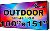 Outdoor - LED Digital Full Color Programmable Sign - Single Sided - 6mm - 100" x 151" - 5 Year Warranty
