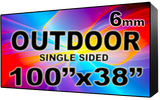 Outdoor - LED Digital Full Color Programmable Sign - Single Sided - 6mm - 100" x 38" - 5 Year Warranty