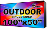 Outdoor - LED Digital Full Color Programmable Sign - Single Sided - 6mm - 100" x 50" - 5 Year Warranty
