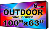 Outdoor - LED Digital Full Color Programmable Sign - Single Sided - 6mm - 100" x 63" - 5 Year Warranty