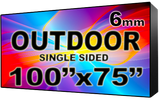 Outdoor - LED Digital Full Color Programmable Sign - Single Sided - 6mm - 100" x 75" - 5 Year Warranty