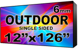 Outdoor - LED Digital Full Color Programmable Sign - Single Sided - 6mm - 12" x 126" - 5 Year Warranty