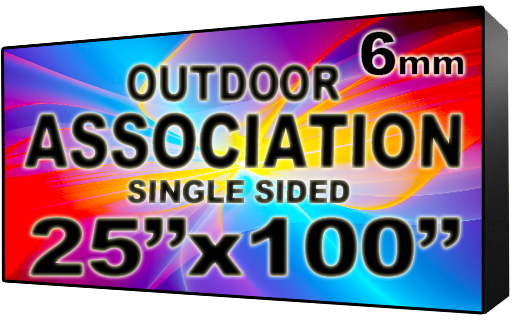 Association HOA & Community - LED Digital Full Color Programmable Sign - Single Sided - 6mm - 25" x 100" - 5 Year Warranty