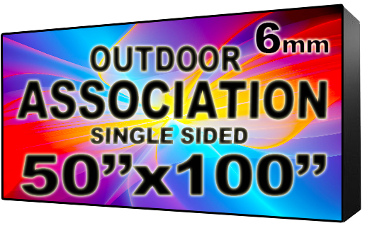 Association HOA & Community - LED Digital Full Color Programmable Sign - Single Sided - 6mm - 50" x 100" - 5 Year Warranty