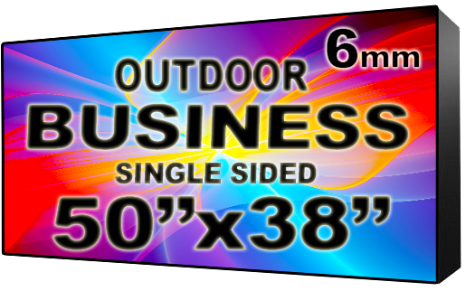 Business - LED Digital Full Color Programmable Sign - Single Sided - 6mm - 50" x 38" - 5 Year Warranty