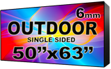 Outdoor - - LED Digital Full Color Programmable Sign - Single Sided - 6mm - 50" x 63" - 5 Year Warranty