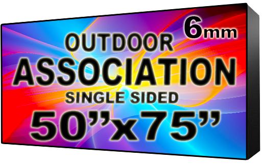 Association HOA & Community - LED Digital Full Color Programmable Sign - Single Sided - 6mm - 50" x 75" - 5 Year Warranty