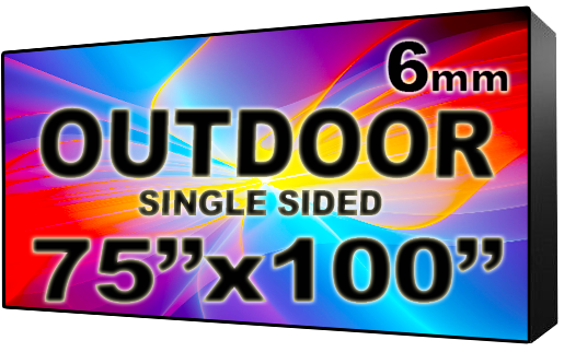 Outdoor - LED Digital Full Color Programmable Sign - Single Sided - 6mm - 75" x 100" - 5 Year Warranty