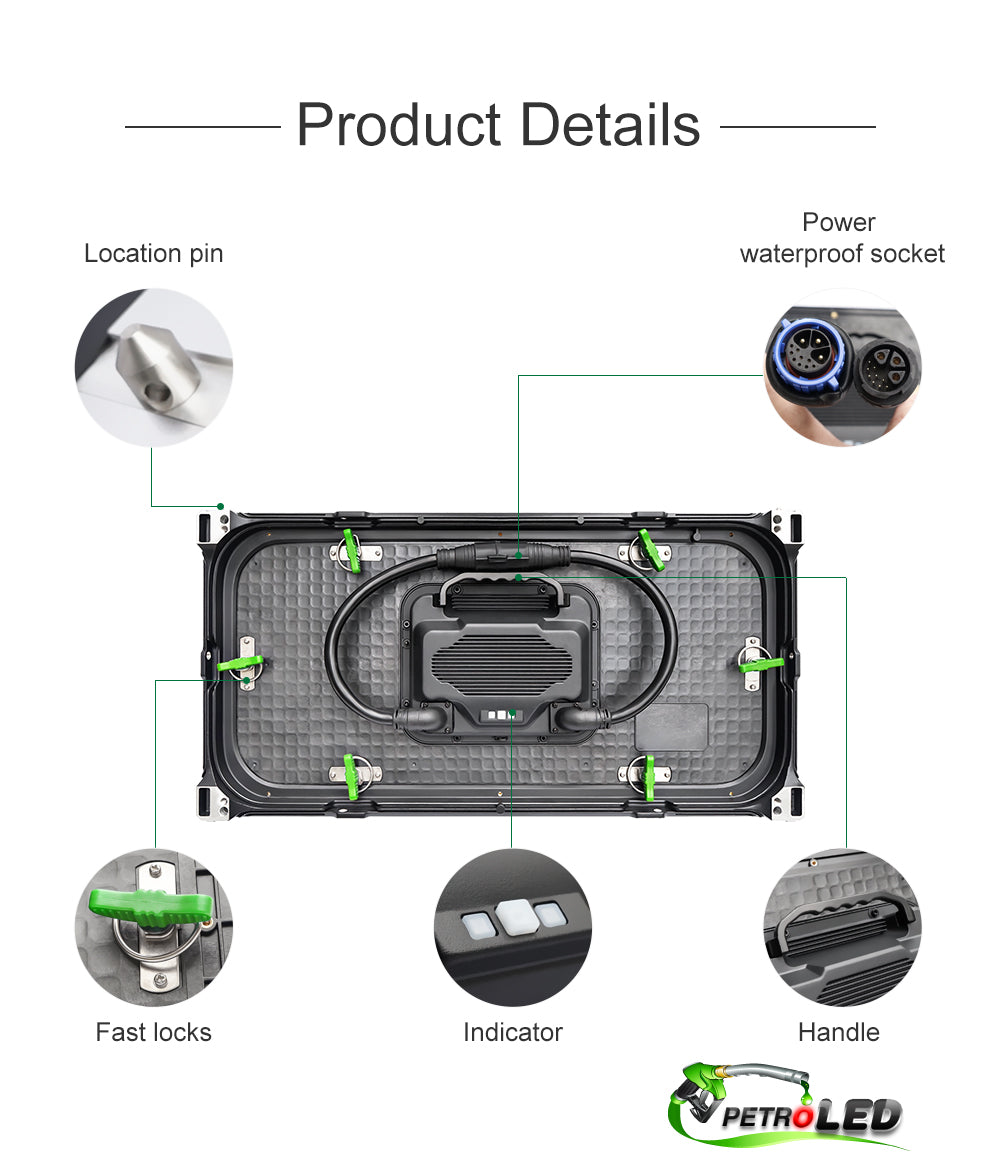 Letrero LED programable a todo color para exteriores - Acceso frontal - Una cara - 6mm- 38" x 50" - 5 años de garantía