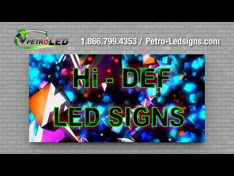 Outdoor Full Color LED Programmable Sign - Front Access - Single Sided - 6mm- 12" x 100" - 5 Year Warranty